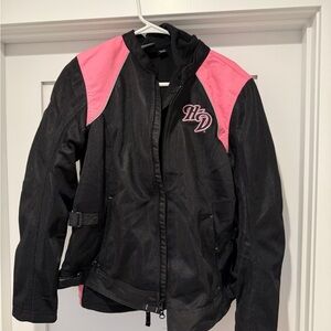 Harley-Davidson Black and Pink Riding Jacket